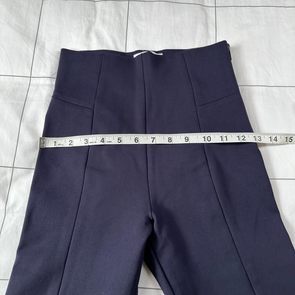 Good American Pants Womens 0 Navy Blue Ponte Knit Boss Stretch High Rise Skinny - Picture 10 of 13